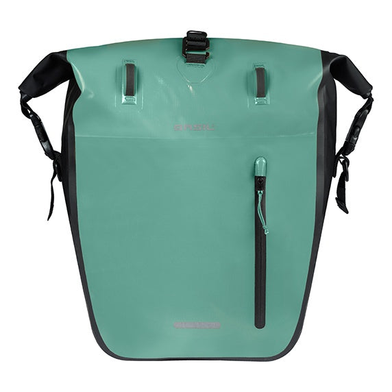Basil Rivo L Einzeltasche Tarpaulin MIK Hooks 25-31L silbergrün/schwarz