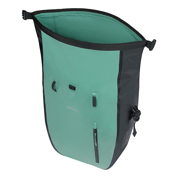 Basil Rivo L Einzeltasche Tarpaulin MIK Hooks 25-31L silbergrün/schwarz