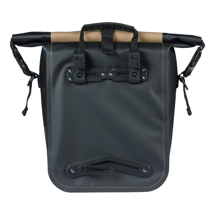 Basil Rivo M Einzeltasche Tarpaulin MIK Hooks 12-15L sand/schwarz