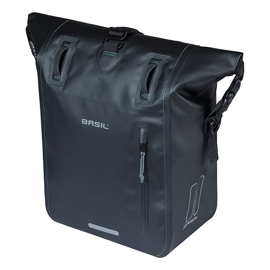 Basil Rivo M Einzeltasche Tarpaulin MIK Hooks 12-15L schwarz