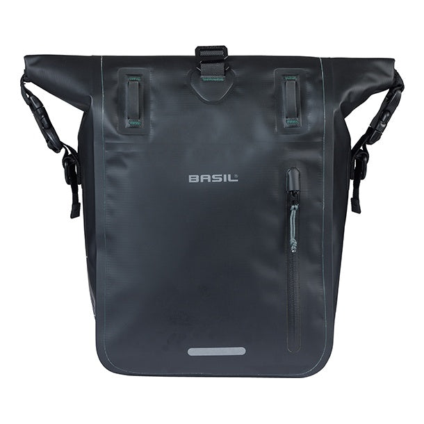 Basil Rivo M Einzeltasche Tarpaulin MIK Hooks 12-15L schwarz