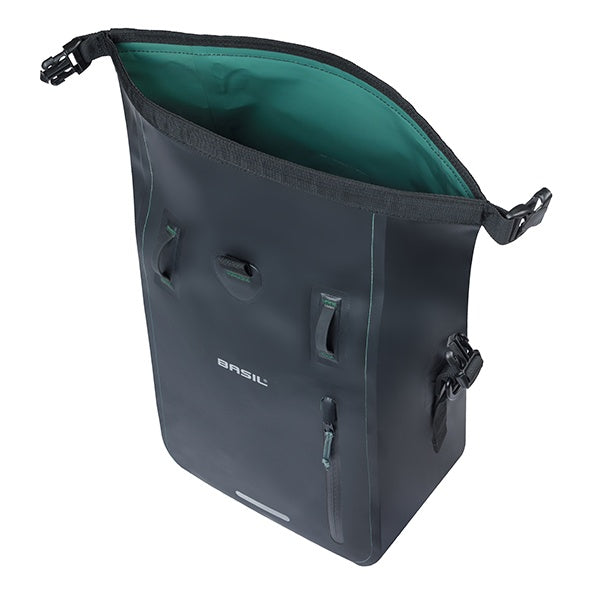 Basil Rivo M Einzeltasche Tarpaulin MIK Hooks 12-15L schwarz