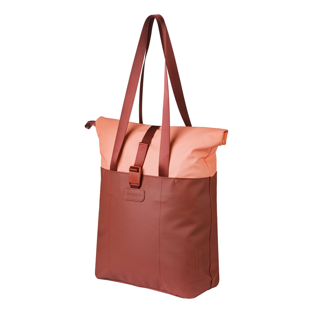 Basil Vive Shopper Gepäckträgertasche MIK Hooks 15-20L bordeaux/pink