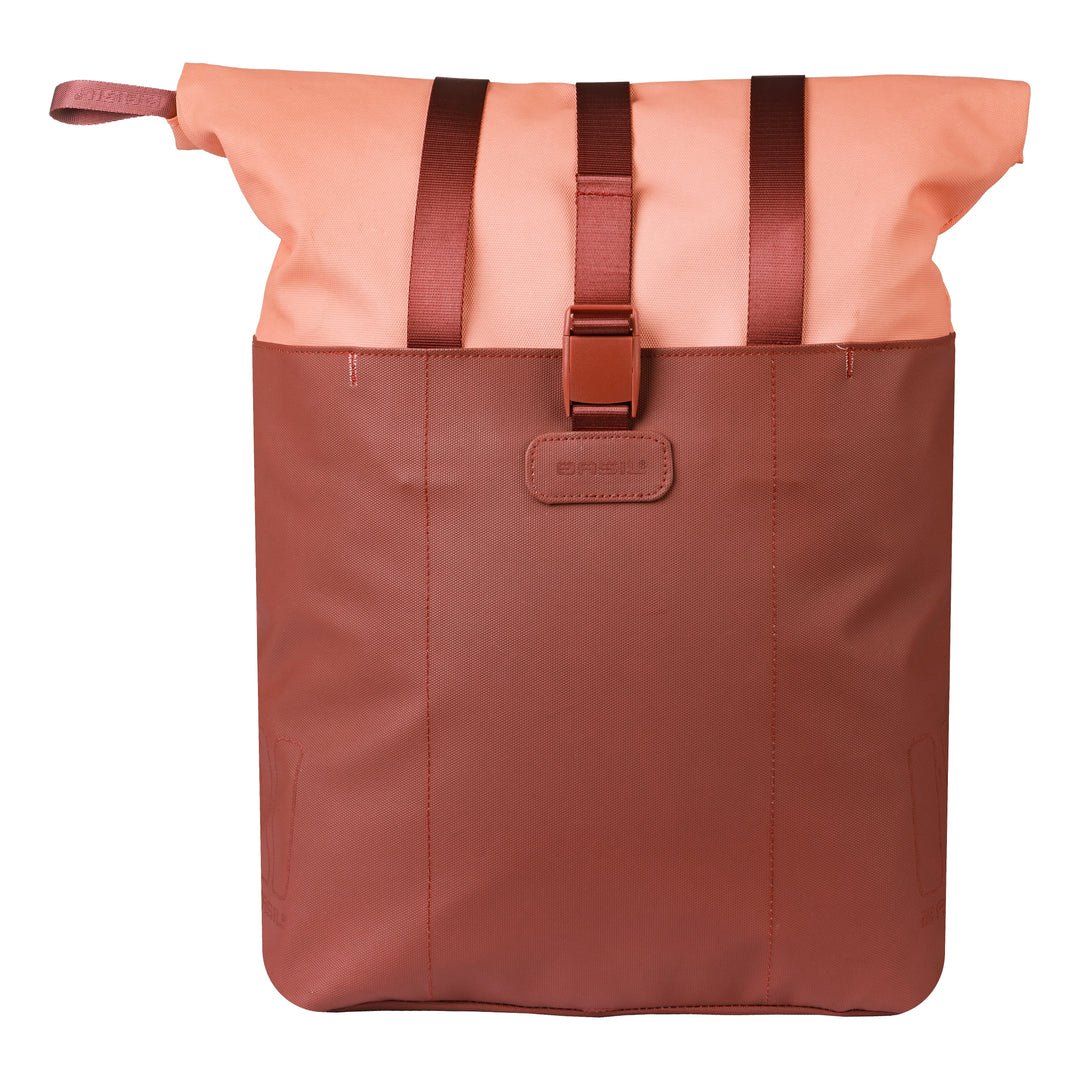 Basil Vive Shopper Gepäckträgertasche MIK Hooks 15-20L bordeaux/pink