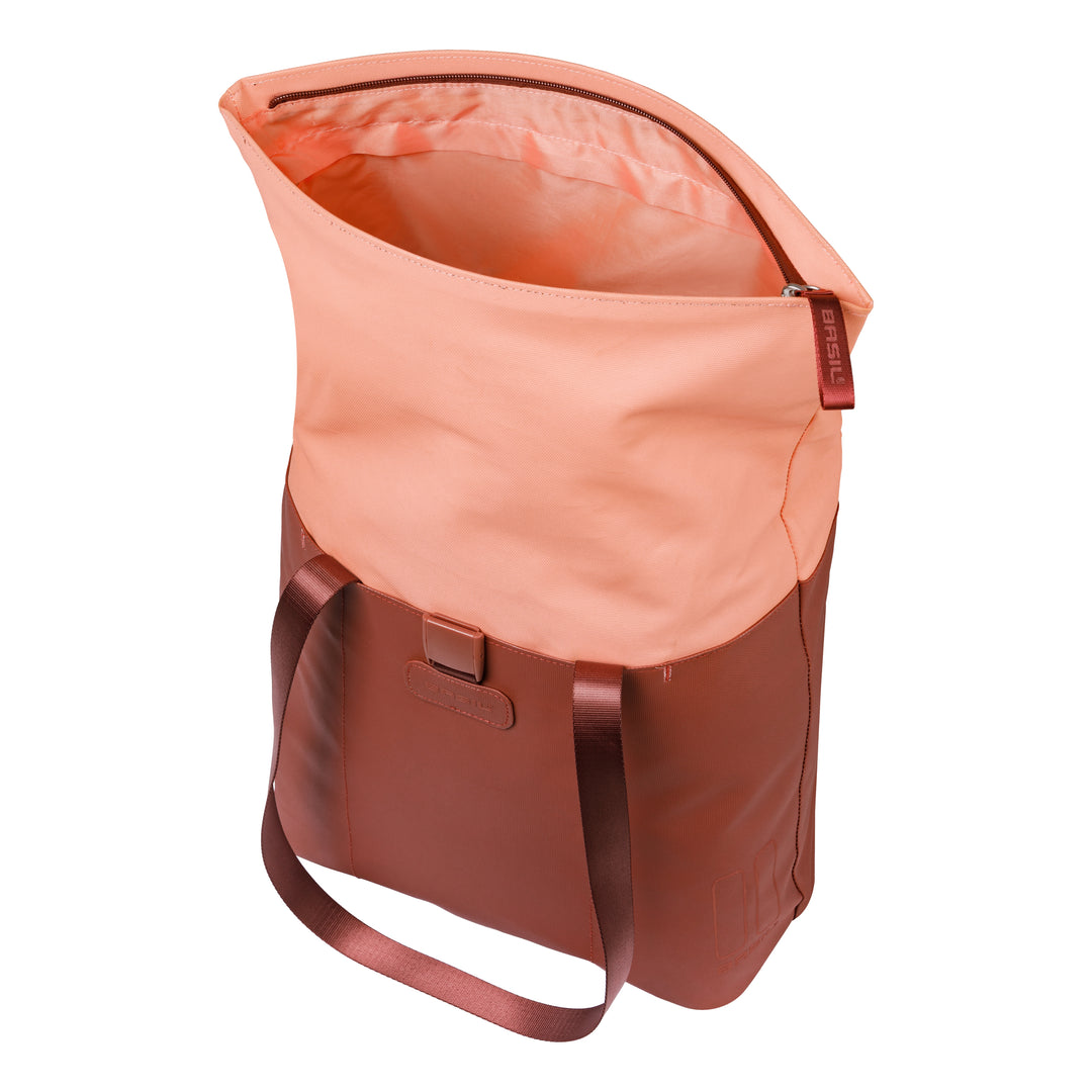 Basil Vive Shopper Gepäckträgertasche MIK Hooks 15-20L bordeaux/pink