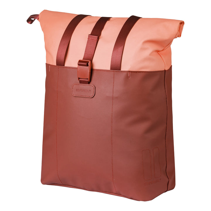 Basil Vive Shopper Gepäckträgertasche MIK Hooks 15-20L bordeaux/pink