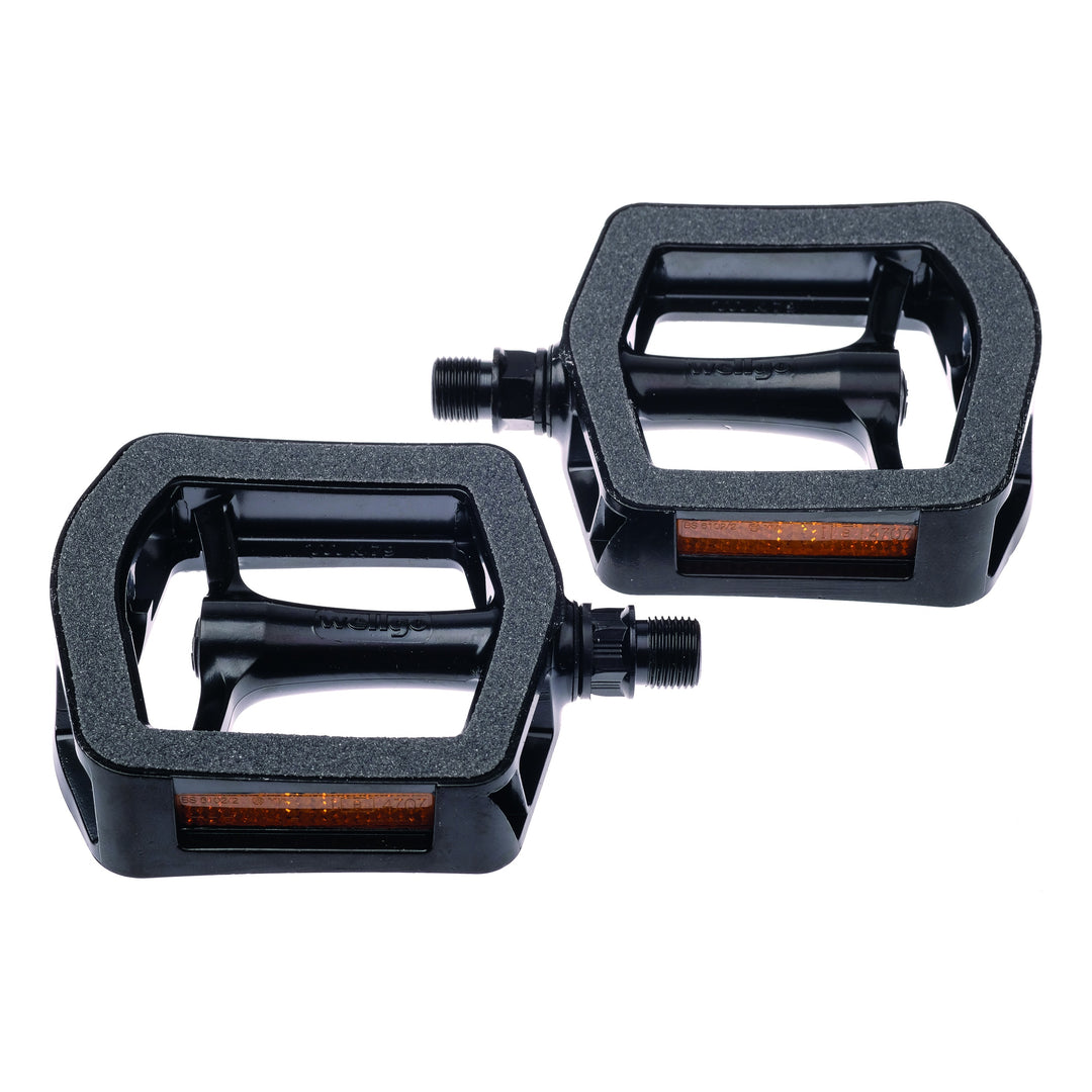 Bike Attitude Wellgo Pedale C318DU 9/16"  Alu mit Reflektor schwarz