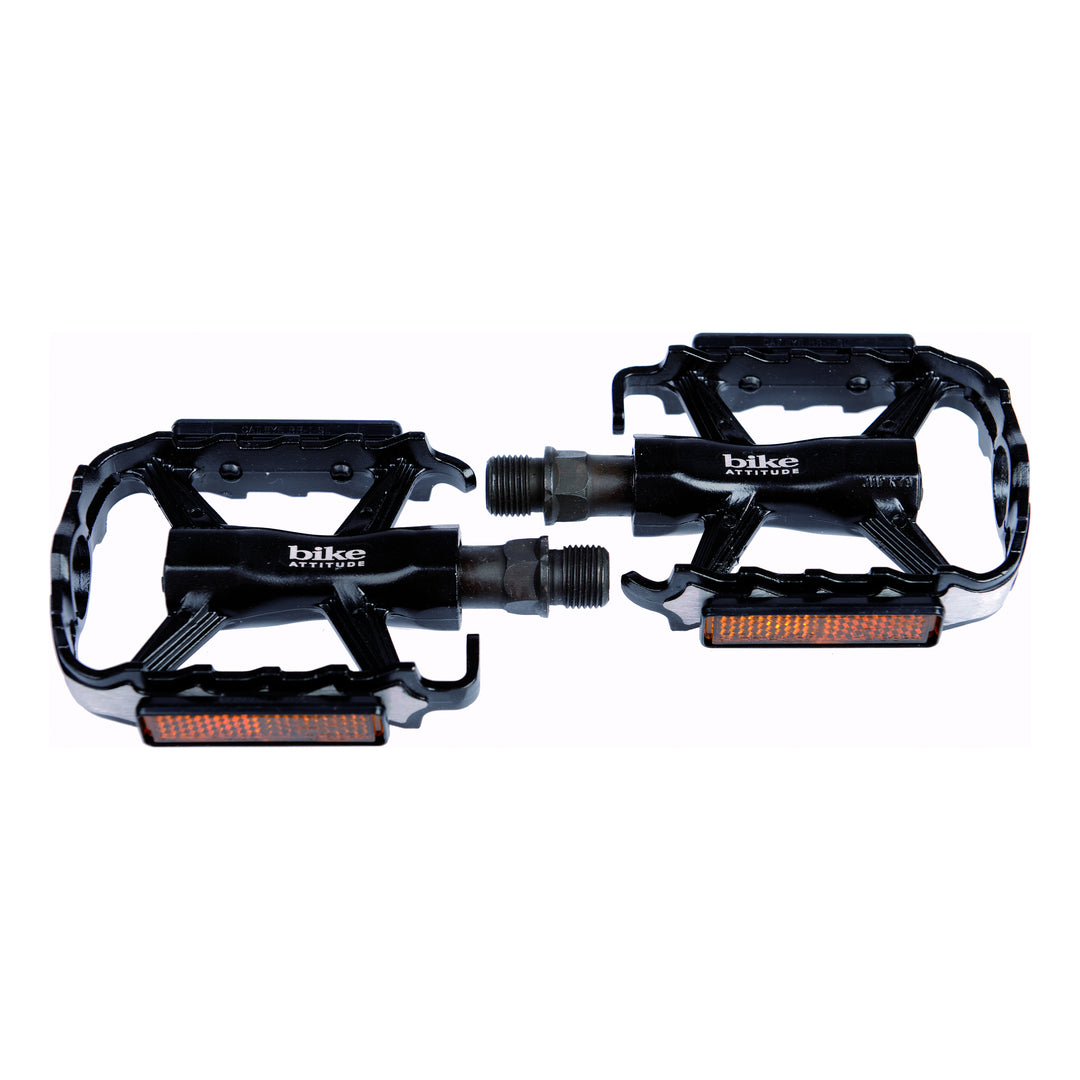 Bike Attitude Wellgo Pedale MTB M224G-DU 9/16" Alu schwarz-silber OEM schwarz-silber