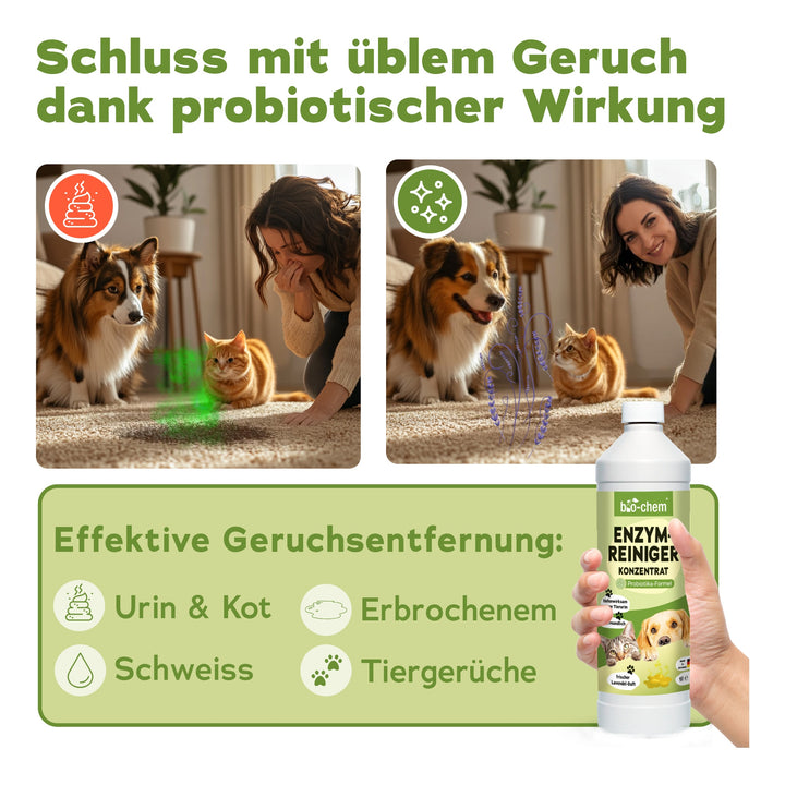 bio-chem Enzymreiniger Konzentrat 1000 ml ohne Sprühkopf 