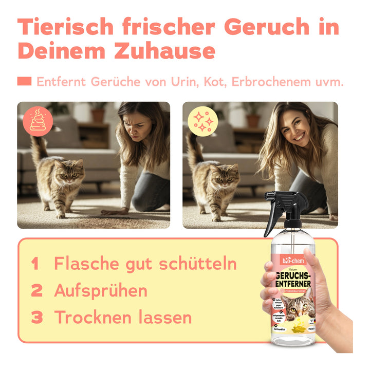 bio-chem Geruchsentferner Katze rPet 750 ml mit Sprühkopf 