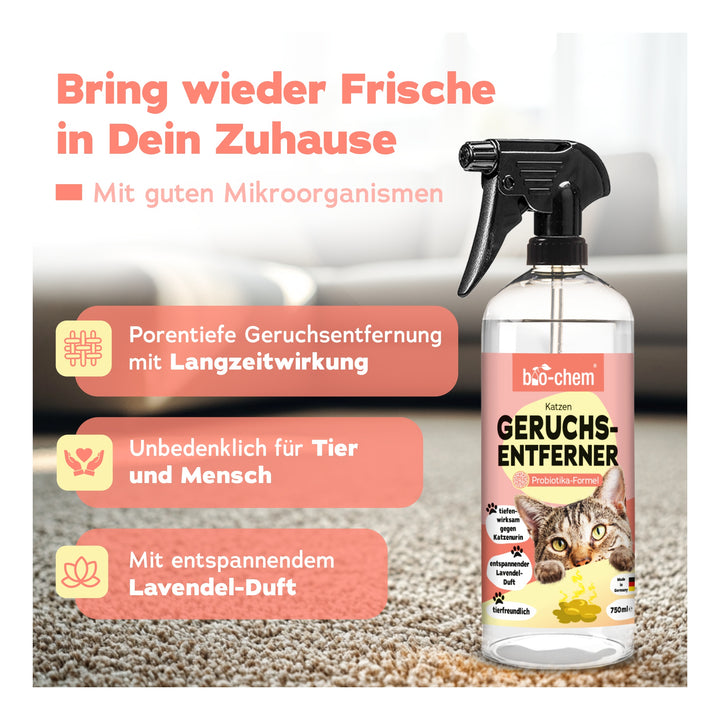 bio-chem Geruchsentferner Katze rPet 750 ml mit Sprühkopf 