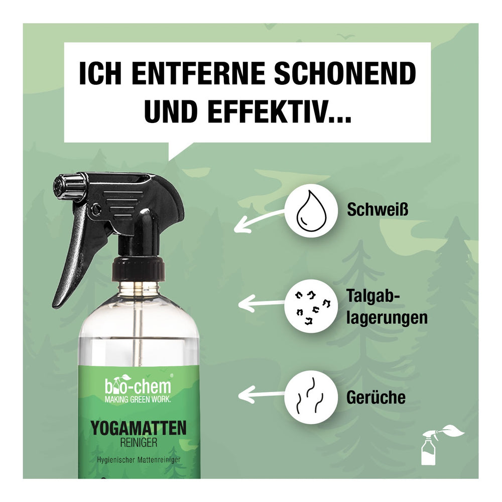 bio-chem Yogamattenreiniger 750 ml mit Sprühkopf 