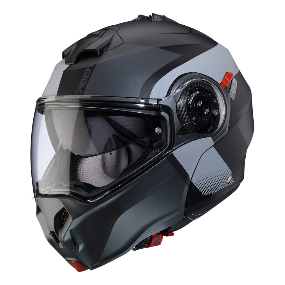 Caberg Klapphelm Duke Evo Indy matt schwarz-grau