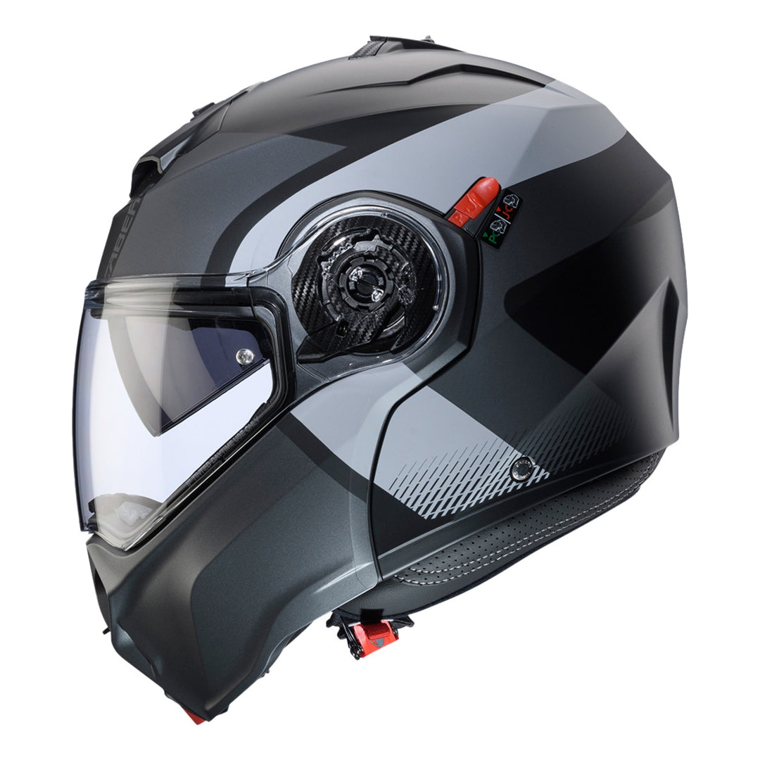 Caberg Klapphelm Duke Evo Indy matt schwarz-grau