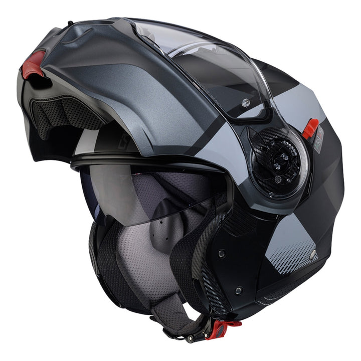 Caberg Klapphelm Duke Evo Indy matt schwarz-grau
