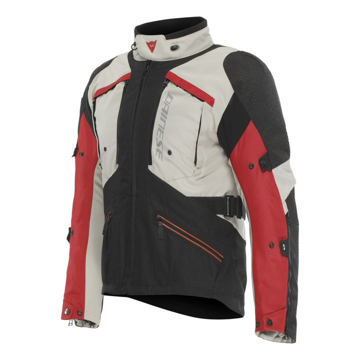 Dainese D-Dry Jacke Gullfoss beige-schwarz-rot