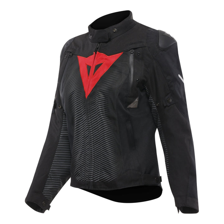 Dainese Damen D-Dry Jacke Super Sprint schwarz-rot