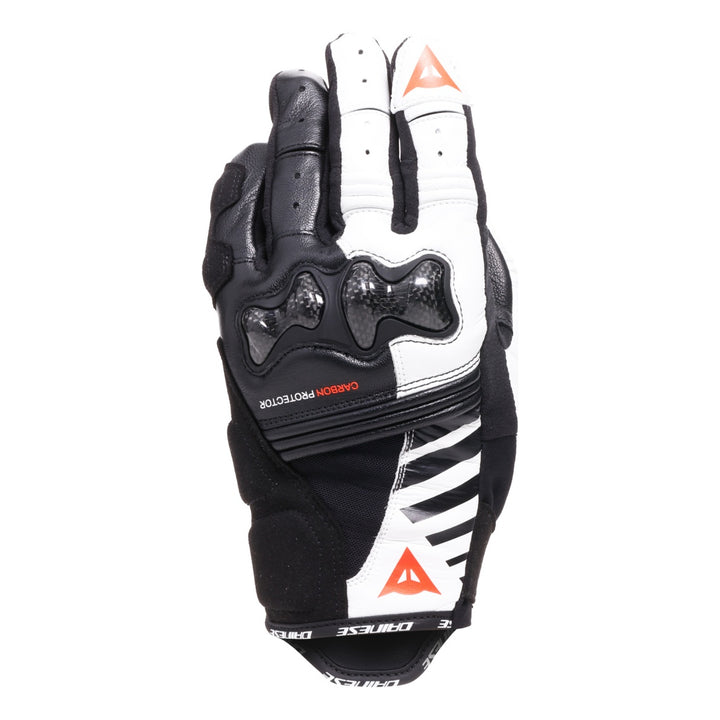 Dainese Damen Handschuh Reacto Carbon Kurz schwarz-weiss-rot