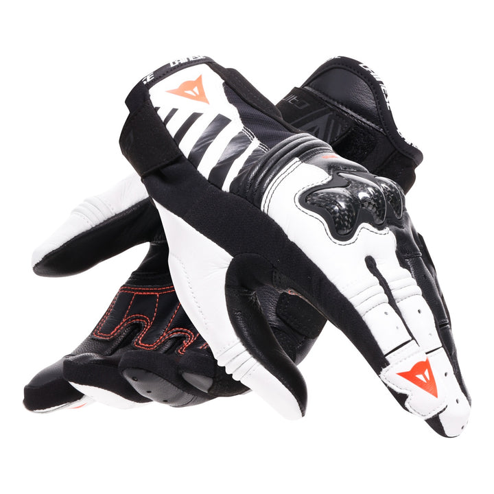Dainese Damen Handschuh Reacto Carbon Kurz schwarz-weiss-rot