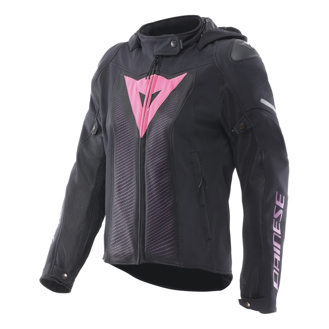 Dainese Damen Jacke Super Sprint Air Tex schwarz-pink-viola
