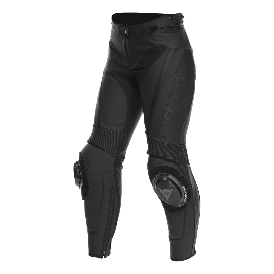 Dainese Damen Lederhose Delta 4 schwarz-schwarz