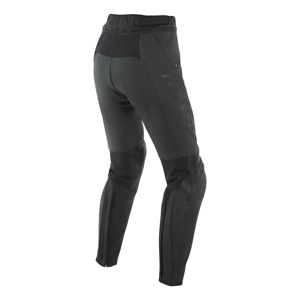 Dainese Damen Lederhose PONY 3 schwarz matt