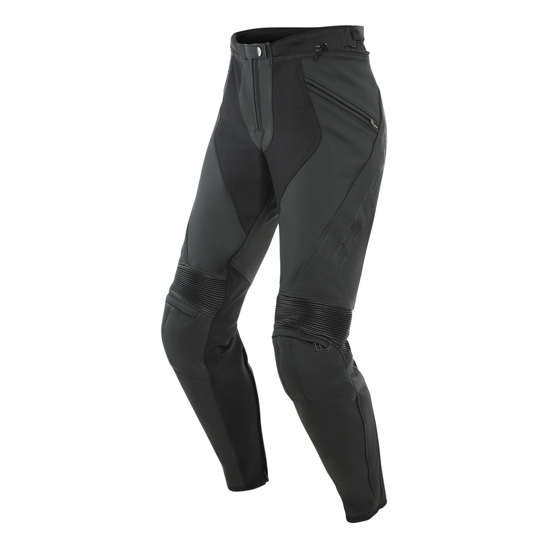 Dainese Damen Lederhose PONY 3 schwarz matt
