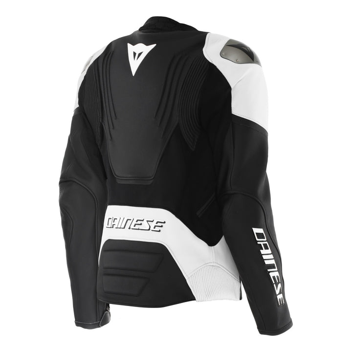 Dainese Damen Lederjacke Racing 5 schwarz-weiss