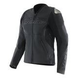 Dainese Damen Lederjacke Racing 5 schwarz
