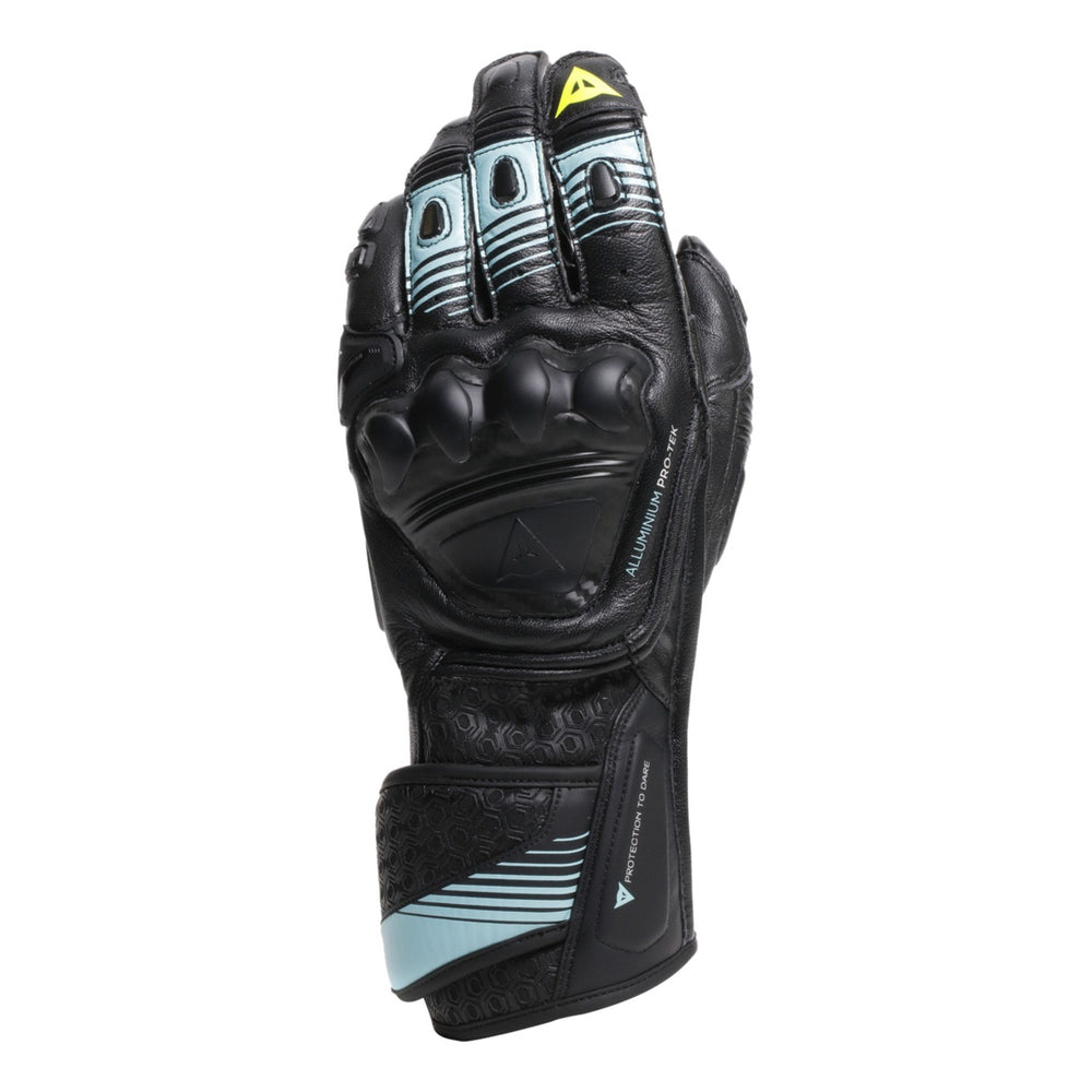 Dainese Handschuh Fiero Metal schwarz-blau-fluo gelb
