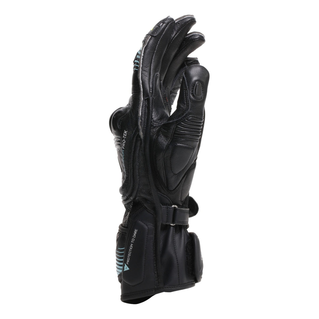 Dainese Handschuh Fiero Metal schwarz-blau-fluo gelb