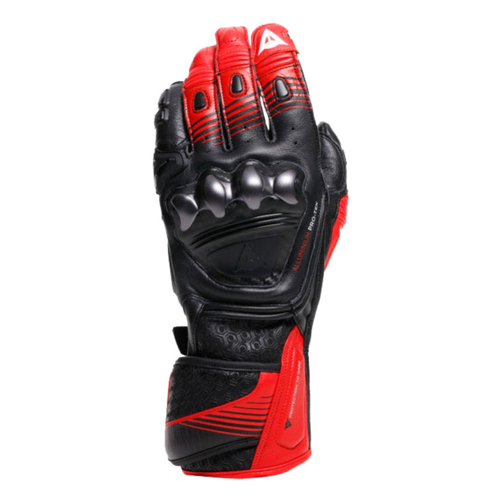 Dainese Handschuh Fiero Metal schwarz-rot-weiss