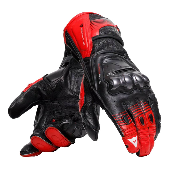 Dainese Handschuh Fiero Metal schwarz-rot-weiss