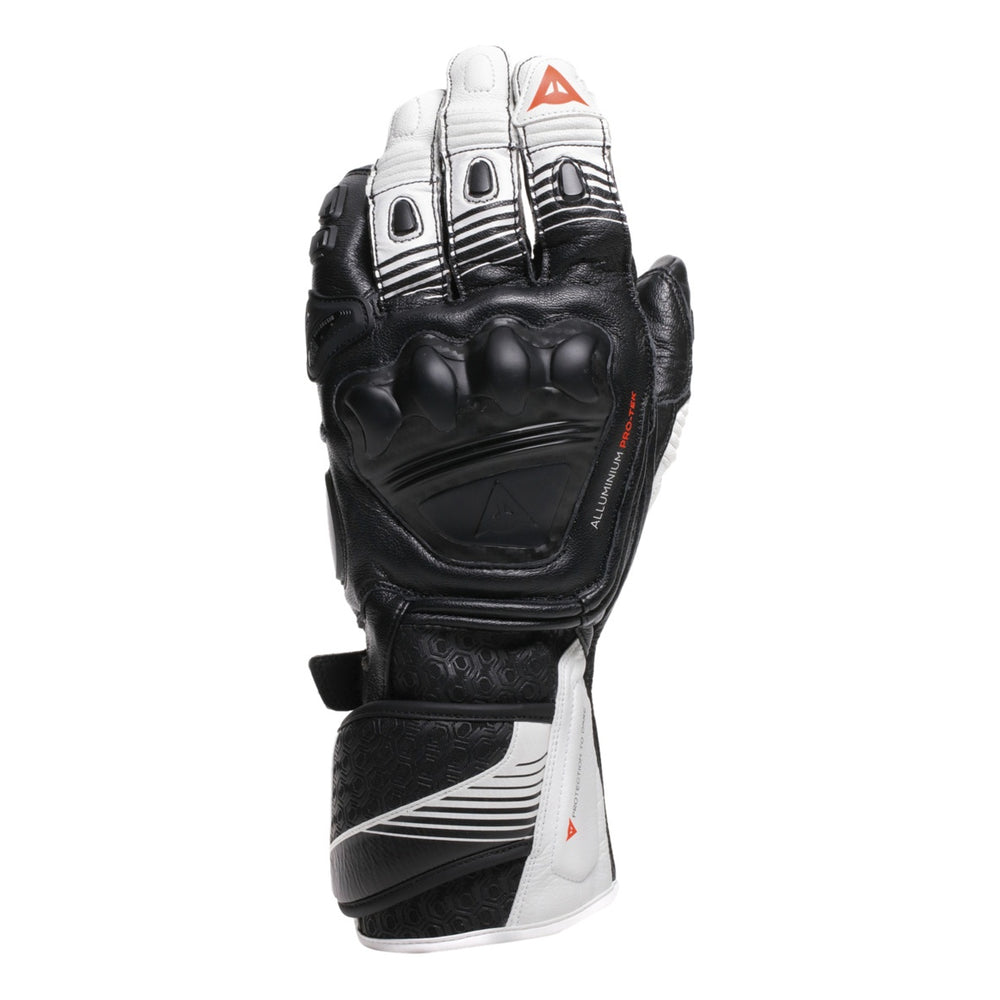 Dainese Handschuh Fiero Metal schwarz-weiss-fluo rot