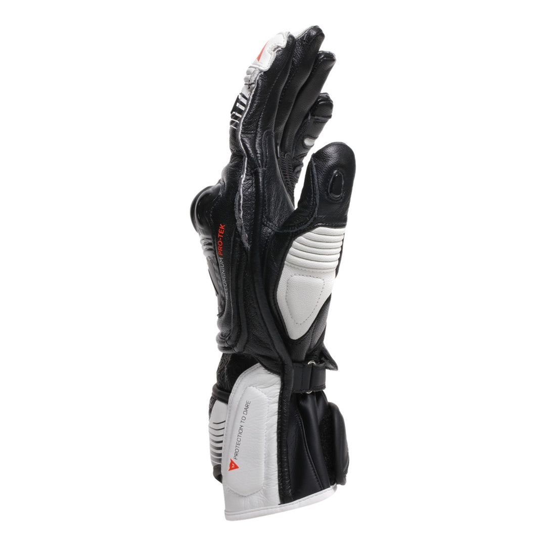 Dainese Handschuh Fiero Metal schwarz-weiss-fluo rot