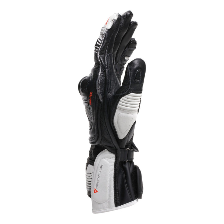 Dainese Handschuh Fiero Metal schwarz-weiss-fluo rot
