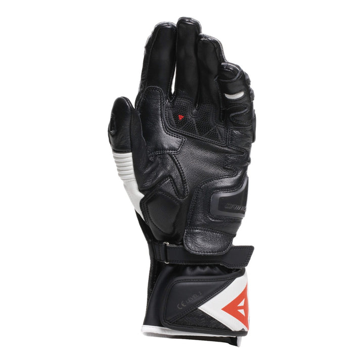Dainese Handschuh Fiero Metal schwarz-weiss-fluo rot