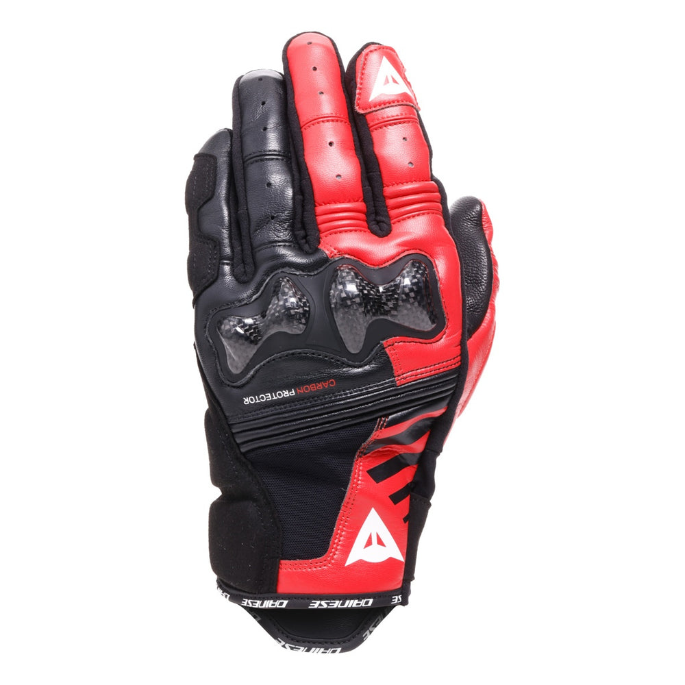 Dainese Handschuh Reacto Carbon Kurz schwarz-rot