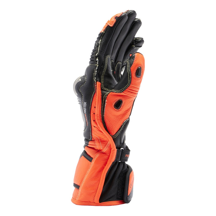 Dainese Handschuhe Full Metal 7 schwarz-fluo rot