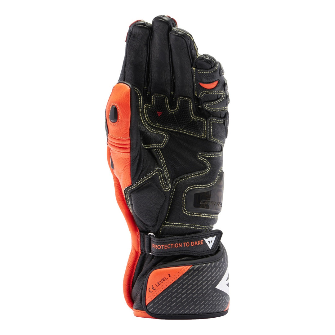 Dainese Handschuhe Full Metal 7 schwarz-fluo rot