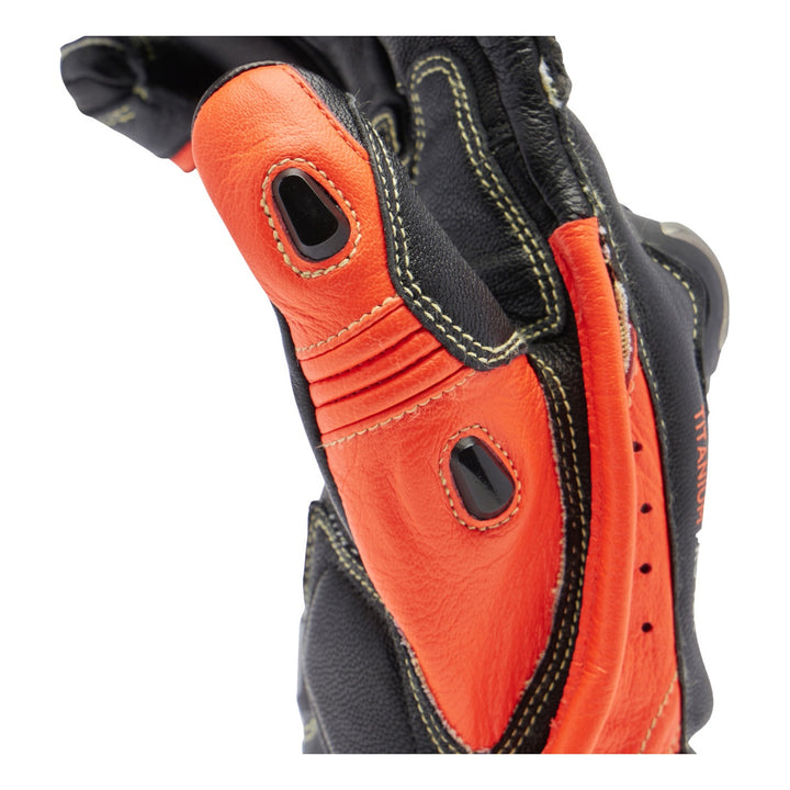 Dainese Handschuhe Full Metal 7 schwarz-fluo rot
