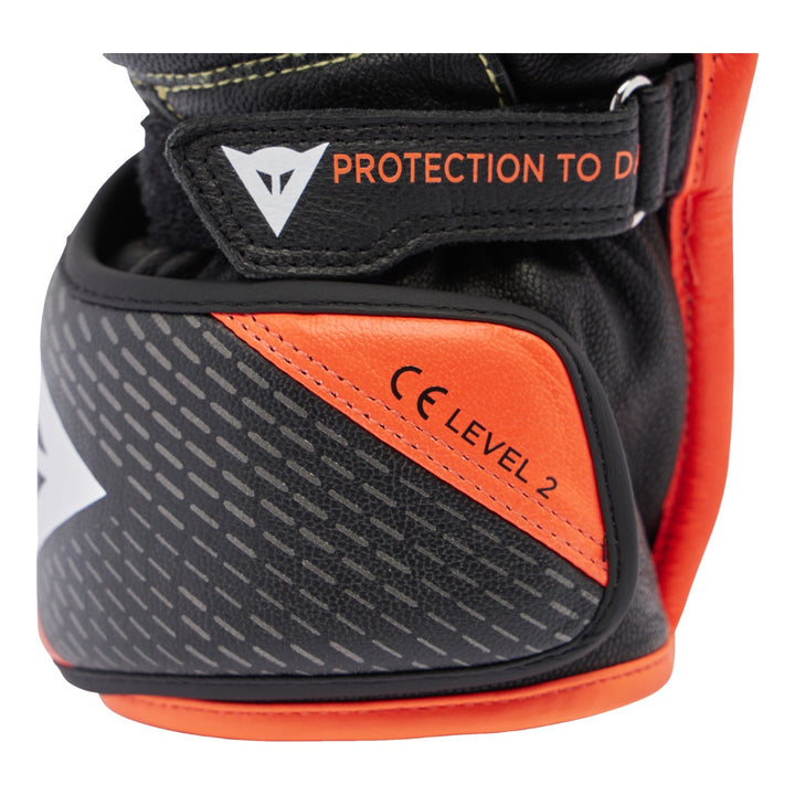 Dainese Handschuhe Full Metal 7 schwarz-fluo rot
