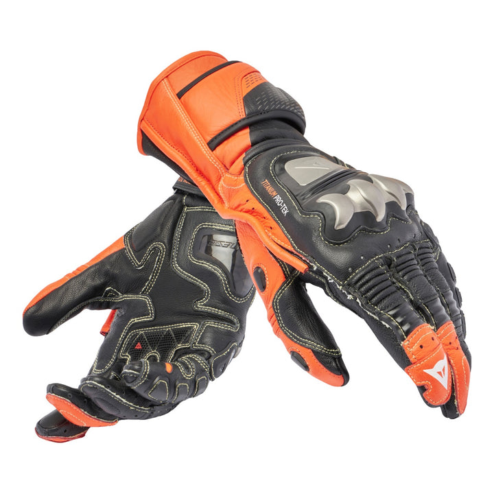 Dainese Handschuhe Full Metal 7 schwarz-fluo rot