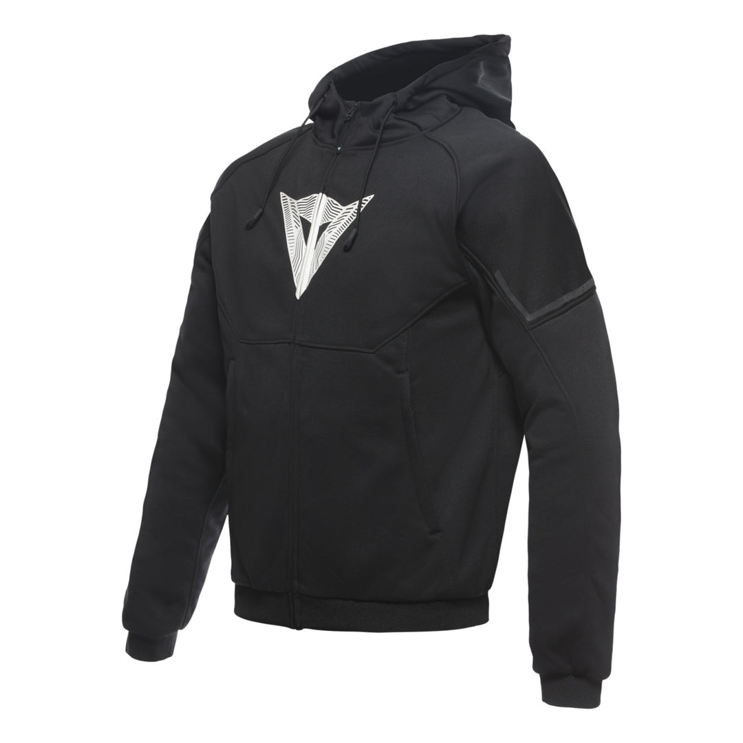 Dainese Hoodie mit Reissverschluss Daemon-X Safety schwarz-weiss
