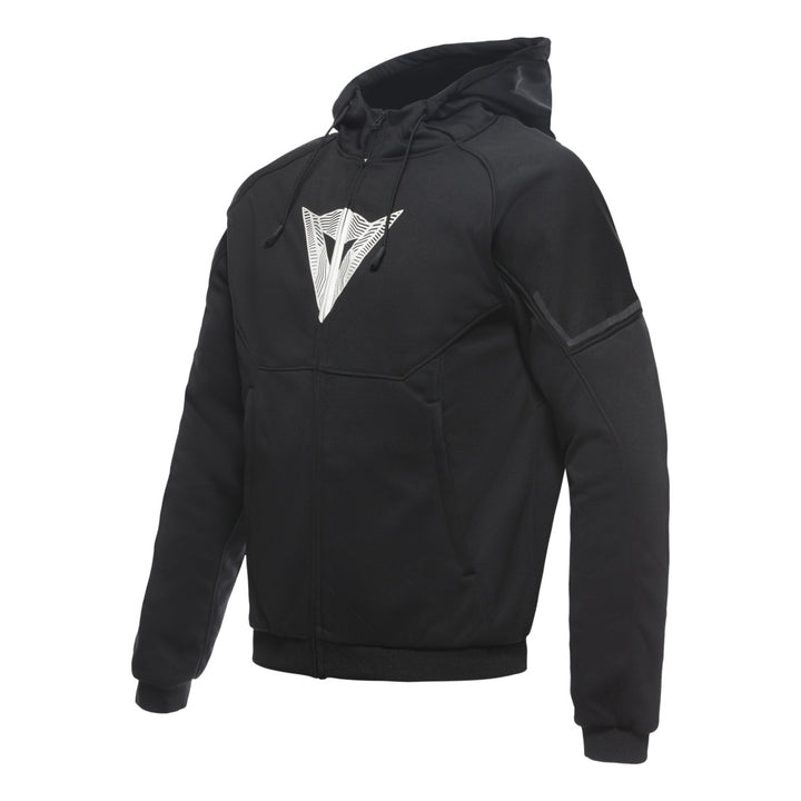Dainese Hoodie mit Reissverschluss Daemon-X Safety schwarz-weiss