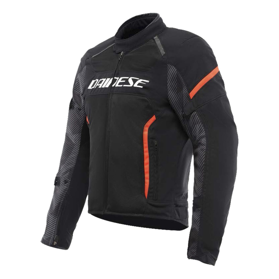 Dainese Jacke Air Frame 3 Tex schwarz-fluo rot