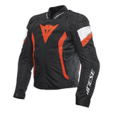 Dainese Jacke Avro 5 Tex schwarz-fluo rot-weiss