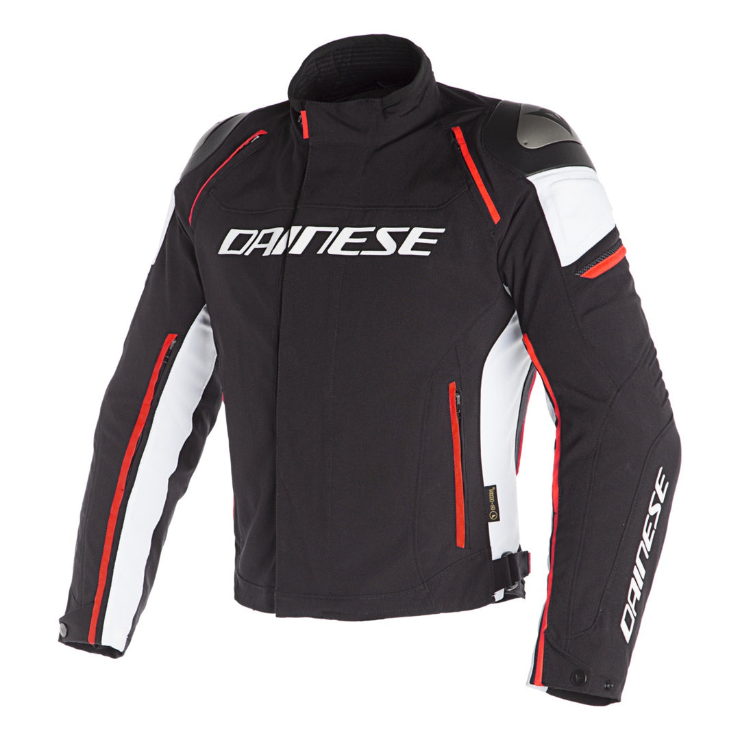 Dainese Jacke RACING 3 schwarz-weiss-fluo rot