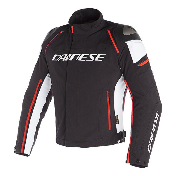 Dainese Jacke RACING 3 schwarz-weiss-fluo rot