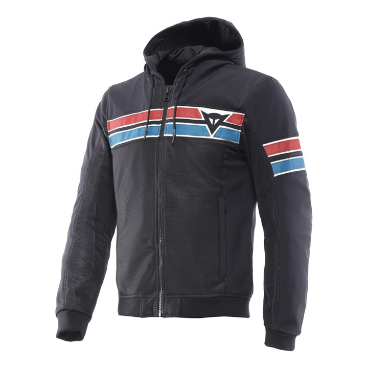 Dainese Jacke Vintedge Air Tex schwarz-blau-rot